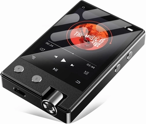 72GB HiFi MP3 Player with Bluetooth, Lossless DSD/FLAC Digital Audio Music Player Portable, DSD256/128/64 Supported, Portable 2.4" IPS Screen, 64GB Micro SD Card Included, Support Up to 256GB hi-res portable player,digital audio player,DAP lossless,