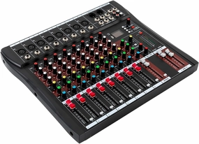 8 Channel Studio Audio Mixer, Bluetooth USB Digital Sound Mixing Console Board, Soundboard Mixing Console Sound Mixer Sound Controller, for Home KTV, Campus Language, Bars mixer console,audio mixing desk,DJ console,
