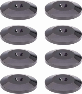 8 Pack of Black 24K Nickel Plated Speaker Spikes Pads Mats 5x25mm Isolation Stand Foot Cone Base isolation pads,speaker feet,vibration dampeners,