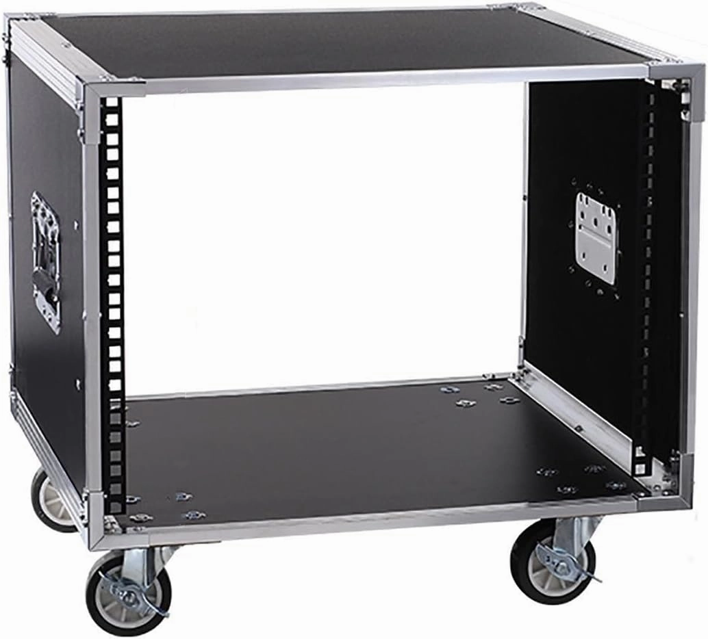 8U/12U/16U Network Open Frame Server Rack,Stereo Studio Rack, with Caster Wheels,Rolling Network Rack,for Video Music Recording IT Equipment (Size : 8U-49.5X52.5CM) music server,hi-fi media server,digital audio storage,