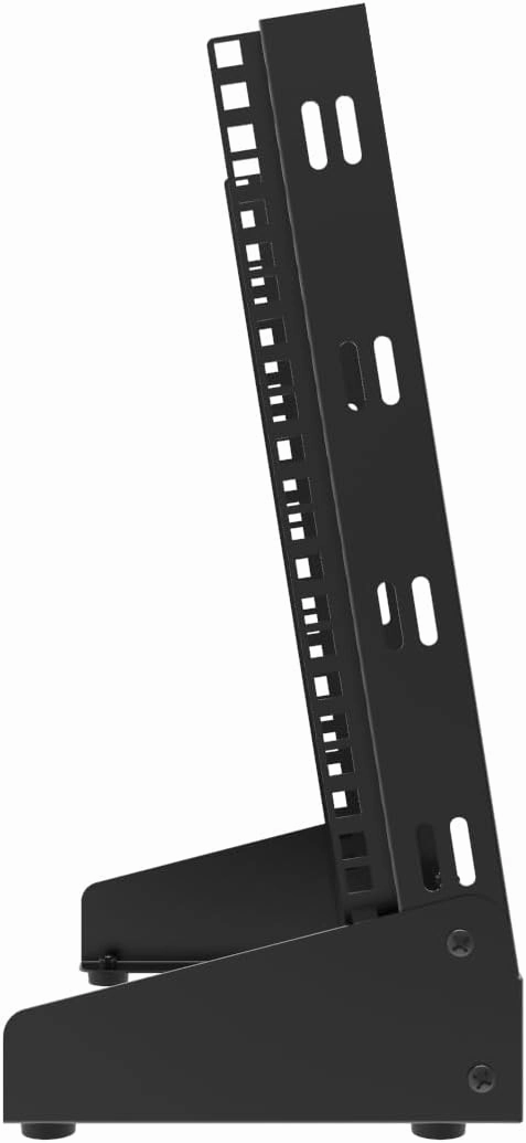 8U Small Desktop Network Rack, 10 inch Mini Open Frame Desktop Cabinet for 10 inch Network, Servers, Audio, Video and Studio Equipment Free Standing Home Office Rack (8U)