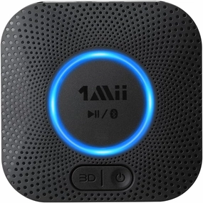 [Upgraded] 1Mii B06 Plus Bluetooth Receiver, HiFi Wireless Audio Adapter, Bluetooth 5.3 Receiver with 3D Surround aptX HD aptX Adaptive for Home Music Streaming Stereo System wireless audio bridge,Bluetooth transmitter,WiFi audio link,