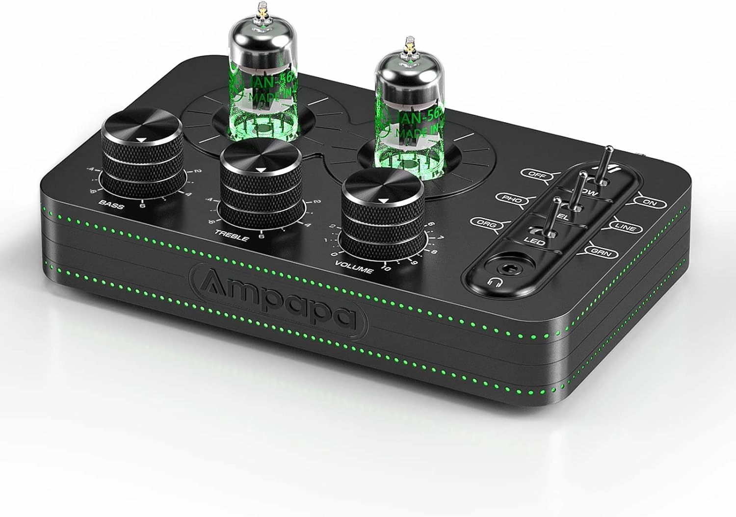 A1 Vacuum Tube Phono Preamp, Headphone Amp, Hi-Fi Audiophile Preamplifier for MM Turntable Record Player with Tone Control for Home Stereo Audio System audiophile headphones,high-end headphones,studio over-ear,