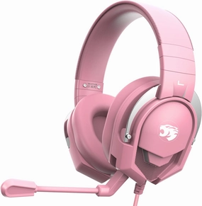 A88 Gaming Headset with Microphone, Stereo Wired Noise Cancelling Over-Ear Headphones with Mic for Pc, Ps5, Xbox One Series X/s, Ps4, Computer, Laptop, Mac, Nintendo, Gamer (Pink) over-ear headphones,closed back headphones,wireless studio cans,