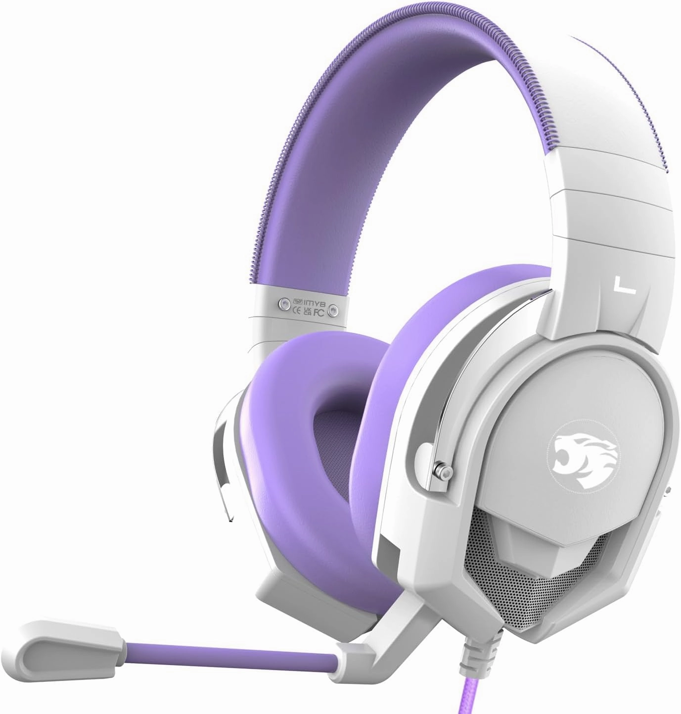 A88 Gaming Headset with Microphone, Stereo Wired Noise Cancelling Over-Ear Headphones with Mic for Pc, Ps5, Xbox One Series X/s, Ps4, Computer, Laptop, Mac, Nintendo, Gamer (Purple) over-ear headphones,closed back headphones,wireless studio cans,