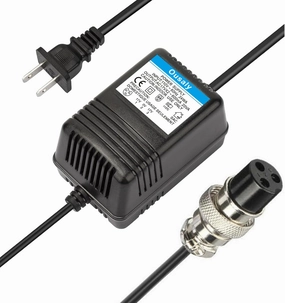 AC17VX2 600mA for Mixing Console Mixer Power Supply AC Adapter 3-Pin Connector Plug for Yamaha MG16/MG166CX/MG166C/F4/F7/6FX/MG82X,Connector Pedalboard Power Supply 17V 600mA,110V-120V Input US Plug mixer console,audio mixing desk,DJ console,