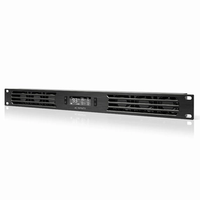 AC Infinity CLOUDPLATE T1-N, Rack Mount Fan Panel 1U, Intake Airflow, for Cooling AV, Home Theater, Network 19 Racks audio rack,hi-fi component stand,media shelf,