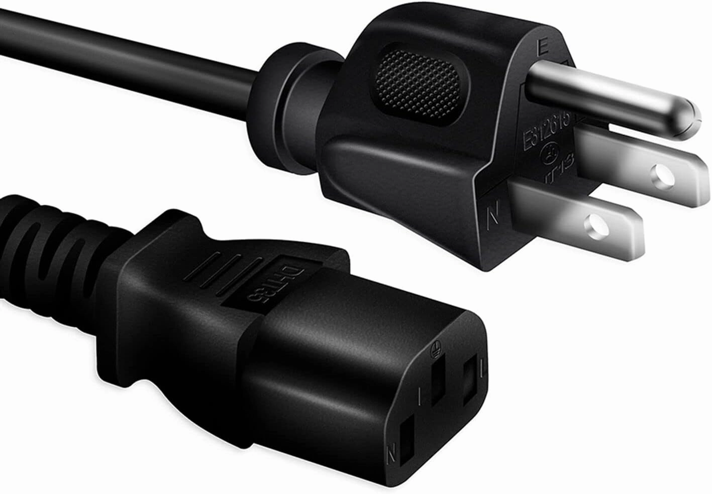 AC Power Cord Cable Plug for Numark TTX TTXUSB TT200 TT500 TT1600 TT1625 HDX CDX X2 NS7 NS7FX TT1600 TT-1650 MKII Direct-Drive Turntable, Black direct-drive turntable,DJ turntable,hi-torque vinyl deck,