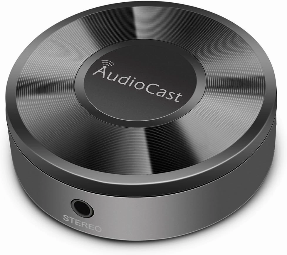 ACEMAX M5 AudioCast WiFi Wireles Audio Adapter Airplay DLNA Spotify iHeartRadio Supporting Stream Audio to Speaker Systems Over 2.4G Wi-Fi Network Multi Room Supported network streamer,wireless audio player,Wi-Fi music streamer,