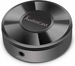 ACEMAX M5 AudioCast WiFi Wireles Audio Adapter Airplay DLNA Spotify iHeartRadio Supporting Stream Audio to Speaker Systems Over 2.4G Wi-Fi Network Multi Room Supported network streamer,wireless audio player,Wi-Fi music streamer,