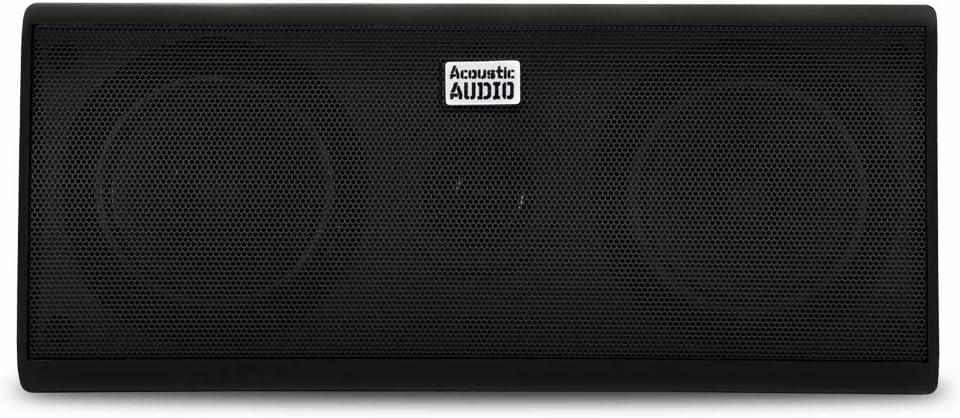 Acoustic Audio by Goldwood Acoustic Audio AA35CB Indoor Center 3 Way Speaker 400 Watts Black Bookshelf, 3-Inch