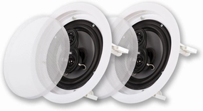 Acoustic Audio by Goldwood CSic63 in Ceiling 6.5" Speaker Pair 3 Way Home Theater Speakers, White (2 Count) soundbar,TV speaker bar,home theater soundbar,