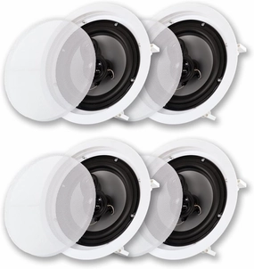 Acoustic Audio CS-IC83 in Ceiling 8" Speaker 2 Pair Pack 3 Way Home Theater 1400 Watt soundbar,TV speaker bar,home theater soundbar,