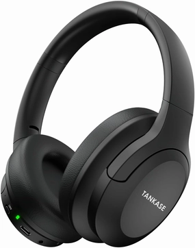 Active Noise Cancelling Headphones, Wireless Over Ear Bluetooth Headphones,100H Play Time Bluetooth Headphone with Microphone,Lightweight and Foldable Comfortable Deep Bass for Work/Gym Black over-ear headphones,closed back headphones,wireless studio cans,