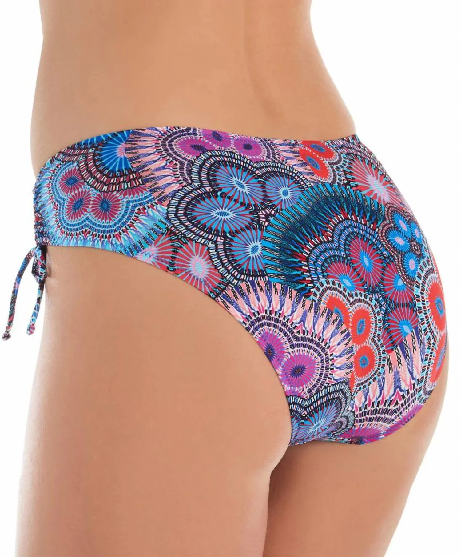 Adjustable Tie Swim Bottom In Bleu Avatar