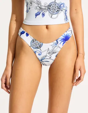 Ahoy Scoop High Cut Rio Bikini Pant - White