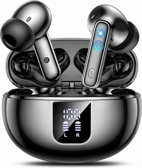 AI Translation Earbuds Real Time 144 Languages Accents Translator Bluetooth 5.4 Earphones 36H Playtime 3-in-1 Wireless Headphones 4 ANC Mic for Spanish/English Audfonos Traductores, iOS & Android TWS earbuds,compact wireless buds,Bluetooth ear tips,
