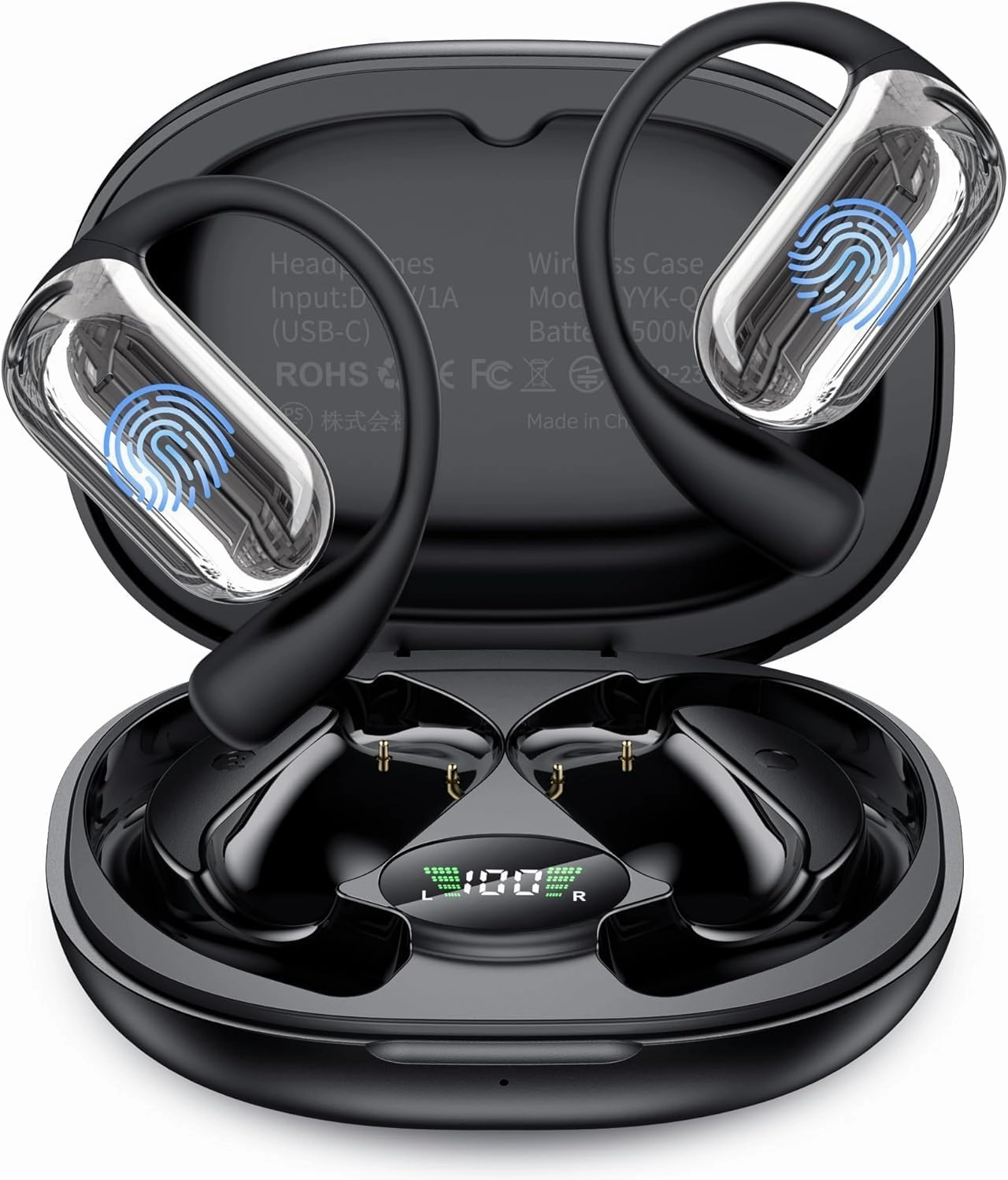 AI Translation Earbuds Real-Time, 144 Languages & Accents,3-in-1 Open Ear Wireless Earbuds with Charging Case, Compatible with iOS & Android, Ideal for Travel, Business, Learning reference headphones,neutral sound headphones,monitor headphones,