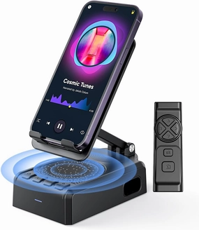 AIKELA Bluetooth Speaker with Video Scrolling Remote and Phone Stand, Phone Speaker Amplifier, Stereo Sound, Adjustable Holder, Gifts for Men Women Teens wireless speakers,portable Bluetooth speaker,multiroom speaker,