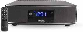 AIWA Exos Home Speaker, Premium 30W RMS Sound System with CD Player, Bluetooth Connectivity, FM Radio, Optical Digital Input, Dual 1 Tweeters   Dual 2 Bass Units, IR Remote Control bookshelf speakers,compact stereo speakers,hi-fi shelf speakers,