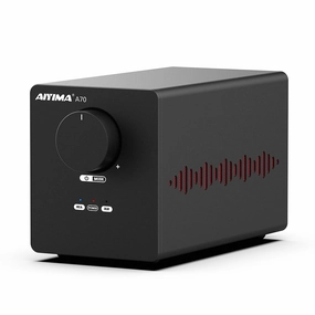 AIYIMA A70 Balanced Stereo Amplifier with PFFB,TPA3255 2 Channel Class D Amp for Desktop Home Theater Bookshelf Speaker,with XLR&RCA Inputs&Trigger Input (A70   DC48V 5A Power Adapter) integrated amplifier,stereo receiver,hi-fi amp combo,