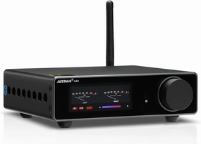 AIYIMA A80 Bluetooth Amplifier DAC Stereo HiFi Home Audio Receiver with PFFB 2.0 Channel Hi-Res Class D Power Amp with PC-USB Coaxial Optical TRS RCA Input integrated amplifier,stereo receiver,hi-fi amp combo,