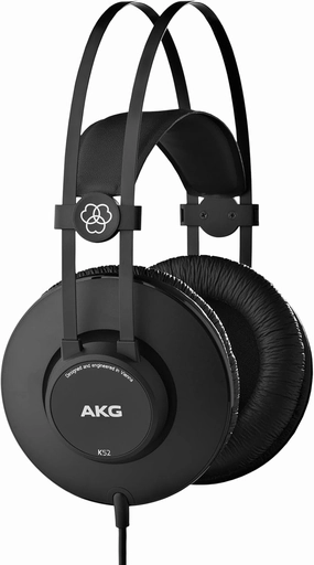 AKG K52 Headphones over-ear headphones,closed back headphones,wireless studio cans,