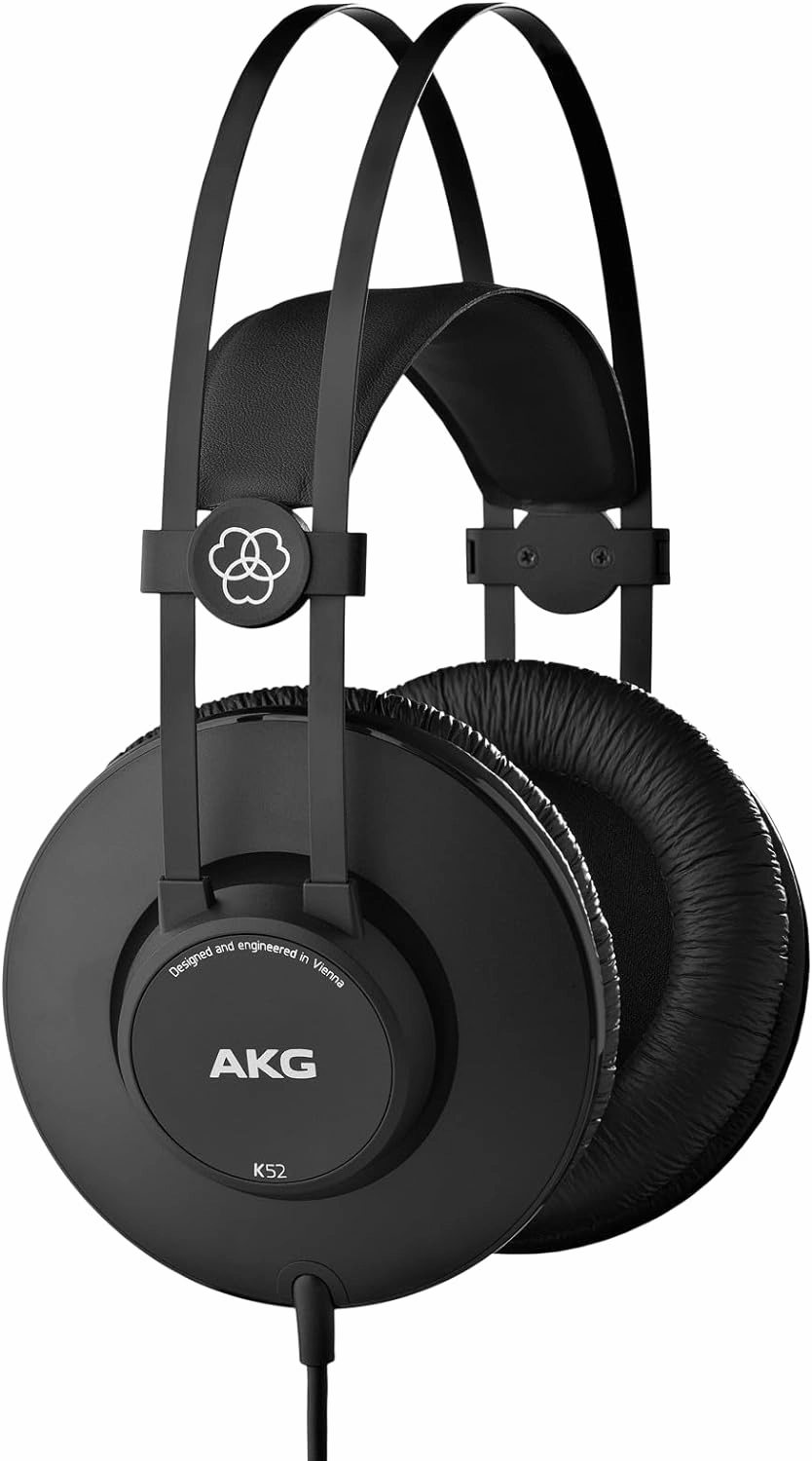 AKG K52 Headphones over-ear headphones,closed back headphones,wireless studio cans,
