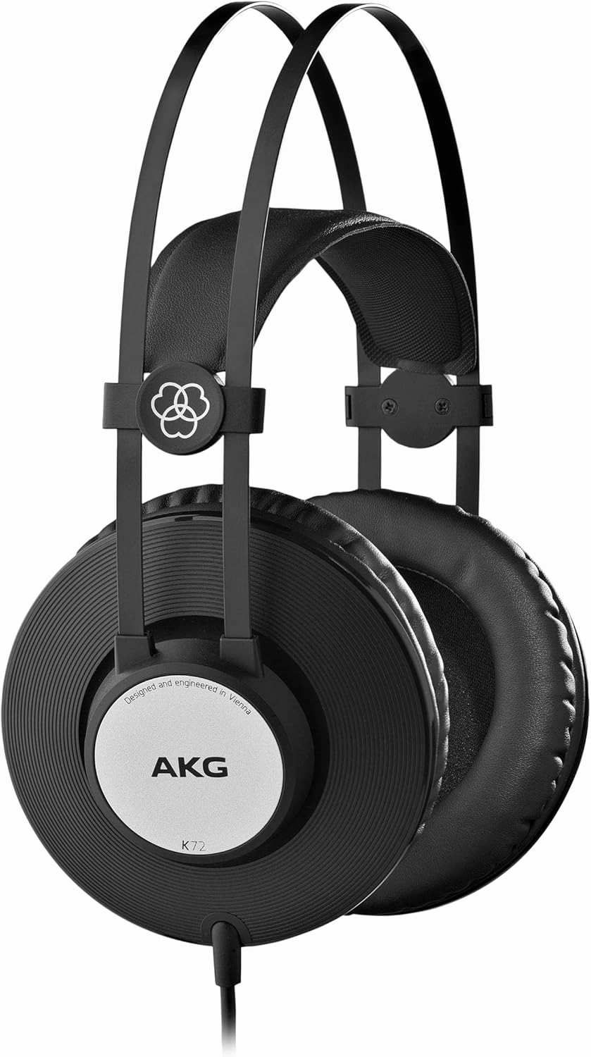 AKG Pro Audio AKG K72 Closed-Back Studio Headphones, Black, (3169H00020) audiophile headphones,high-end headphones,studio over-ear,
