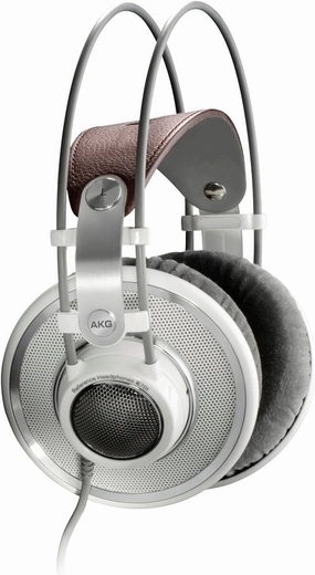 AKG Pro Audio K701 Over-Ear, Open-Back, Flat-Wire, Reference Studio Headphones, White audiophile headphones,high-end headphones,studio over-ear,
