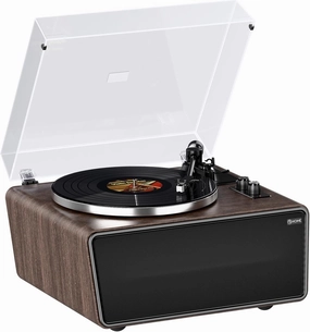 All in One Vinyl Record Player,Bluetooth Turntable Built in 4 Stereo Speakers Phono Preamp,High Fidelity Turntables for Vinyl Records with Magnetic Cartridge AT-3600L MM,Belt Drive 2-Speed,Auto Off belt-drive turntable,vinyl record player,audiophile turnta