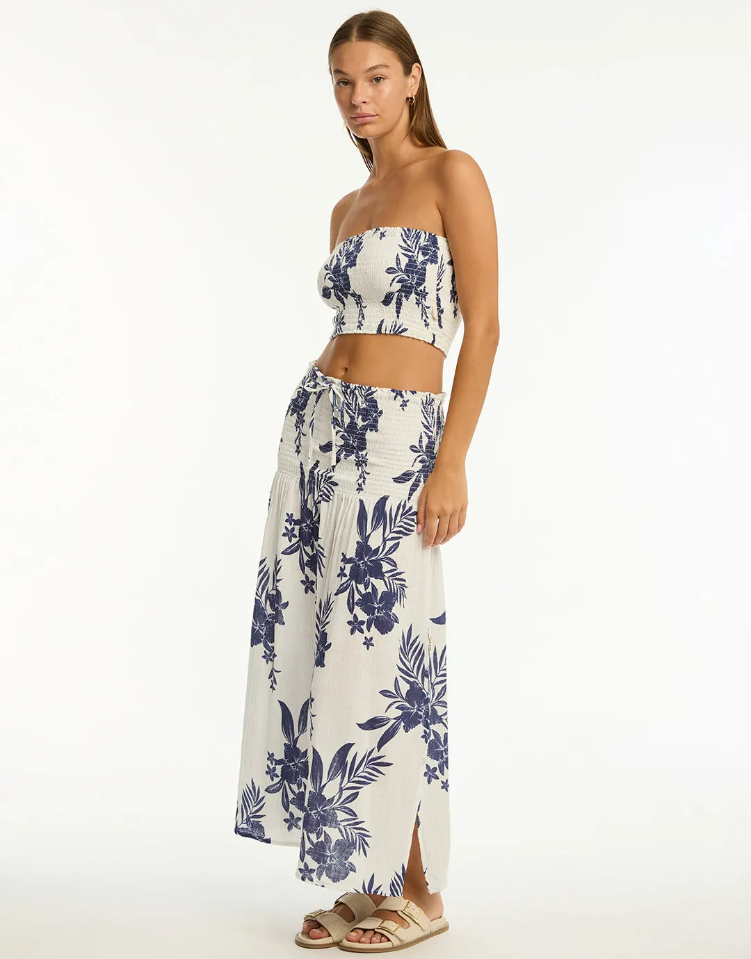 Aloha Beach Skirt - White