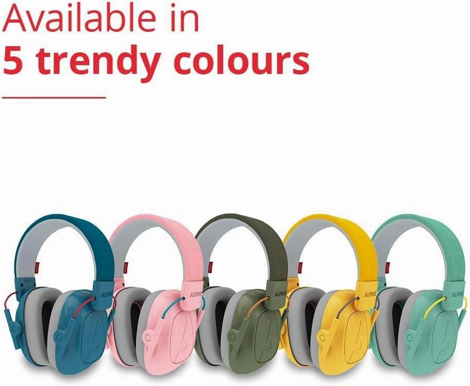 Alpine Muffy Kids - Hearing Protection - CE & ANSI Certified - Adjustable for Ages 3-16 years - Noise Cancelling Headphones - 25dB Sound Reduction Ideal for Protection and Concentration Aid - Blue