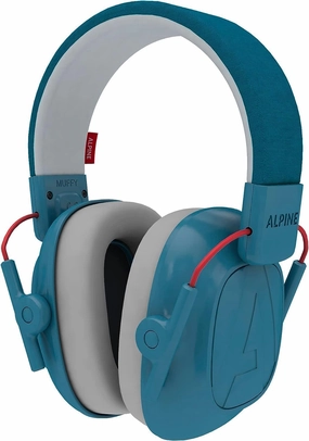 Alpine Muffy Kids - Hearing Protection - CE & ANSI Certified - Adjustable for Ages 3-16 years - Noise Cancelling Headphones - 25dB Sound Reduction Ideal for Protection and Concentration Aid - Blue noise cancelling headphones,ANC headphones,travel headp