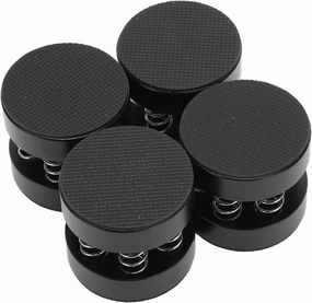 Aluminum Spring Speakers Spikes Isolation Stand for Enhanced Shock Absorption, 4Pcs Spring Speaker Spikes Feet Stand for Reduce Resonance, Fits Speakers and Power Amplifiers, isolation pads,speaker feet,vibration dampeners,