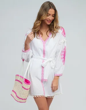 Amara Tunic - White Pink