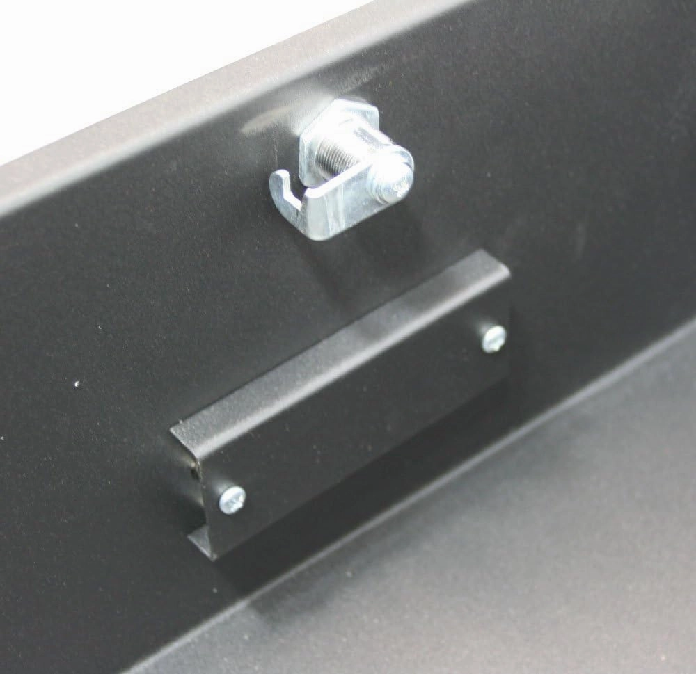 American Sound Connection 19" Rack Mount 4U Key Lock Drawer Pro Audio DJ or Equipment Server Rack Locking Storage Cabinet - Black