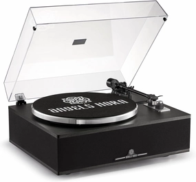 ANGELS HORN Bluetooth Vinyl Record Player - High-Fidelity 2-Speed Turntable with Built-in Speakers - Includes Phono Preamp & Magnetic AT-3600L Cartridge - Black Classic Edition balanced output player,audiophile player,hi-res digital player,