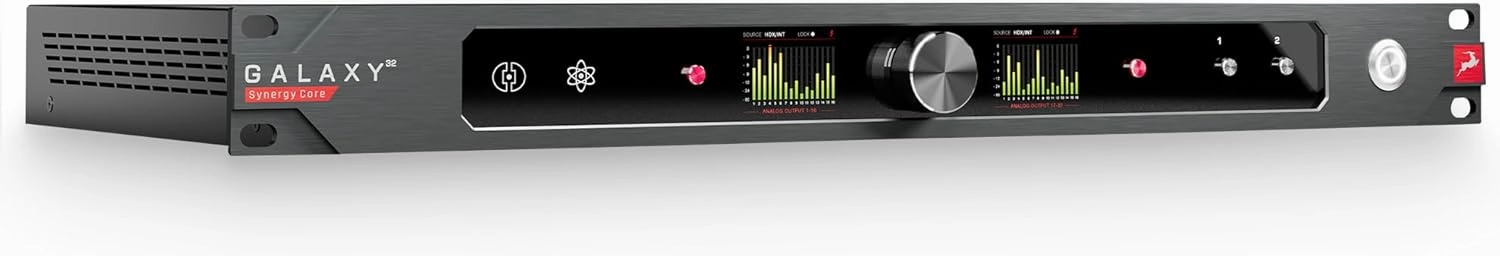 Antelope Audio Galaxy Synergy Core 32-Channel Audio Interface w/Dante, HDX & Thunderbolt 3 Interface  Digital Audio Recording System for Music Studios, Live Events, Guitarists, Vocalists, Podcasters audio interface,USB interface,music recording input,