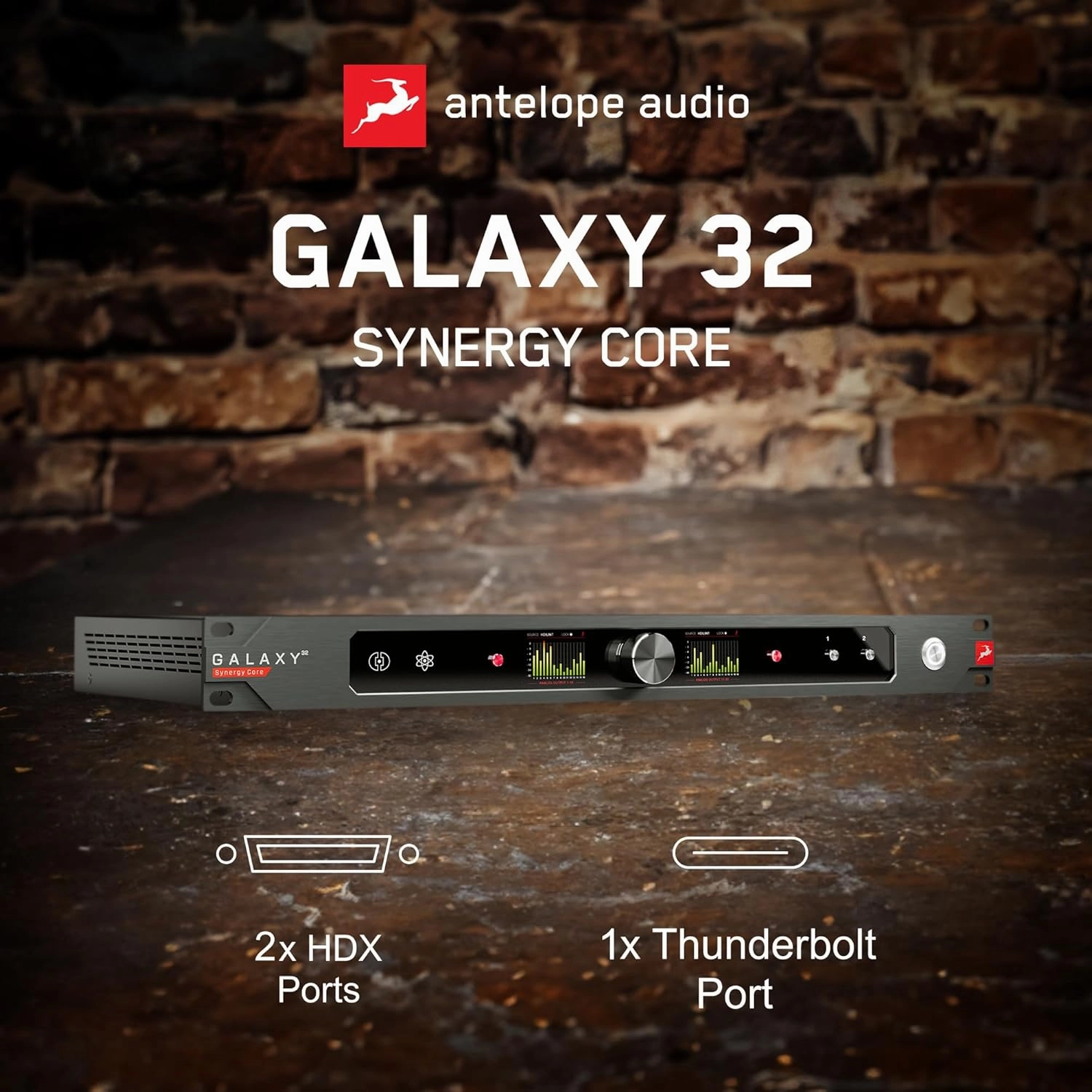 Antelope Audio Galaxy Synergy Core 32-Channel Audio Interface w/Dante, HDX & Thunderbolt 3 Interface  Digital Audio Recording System for Music Studios, Live Events, Guitarists, Vocalists, Podcasters