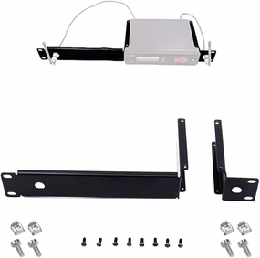 Antenna Distributor Bracket Hardware Kit for Mounting Shuer SLX4 SLXD4 Wireless Microphone Single Receiver on 19'' Audio Rack Case (for 1 Receiver) audio rack,hi-fi component stand,media shelf,