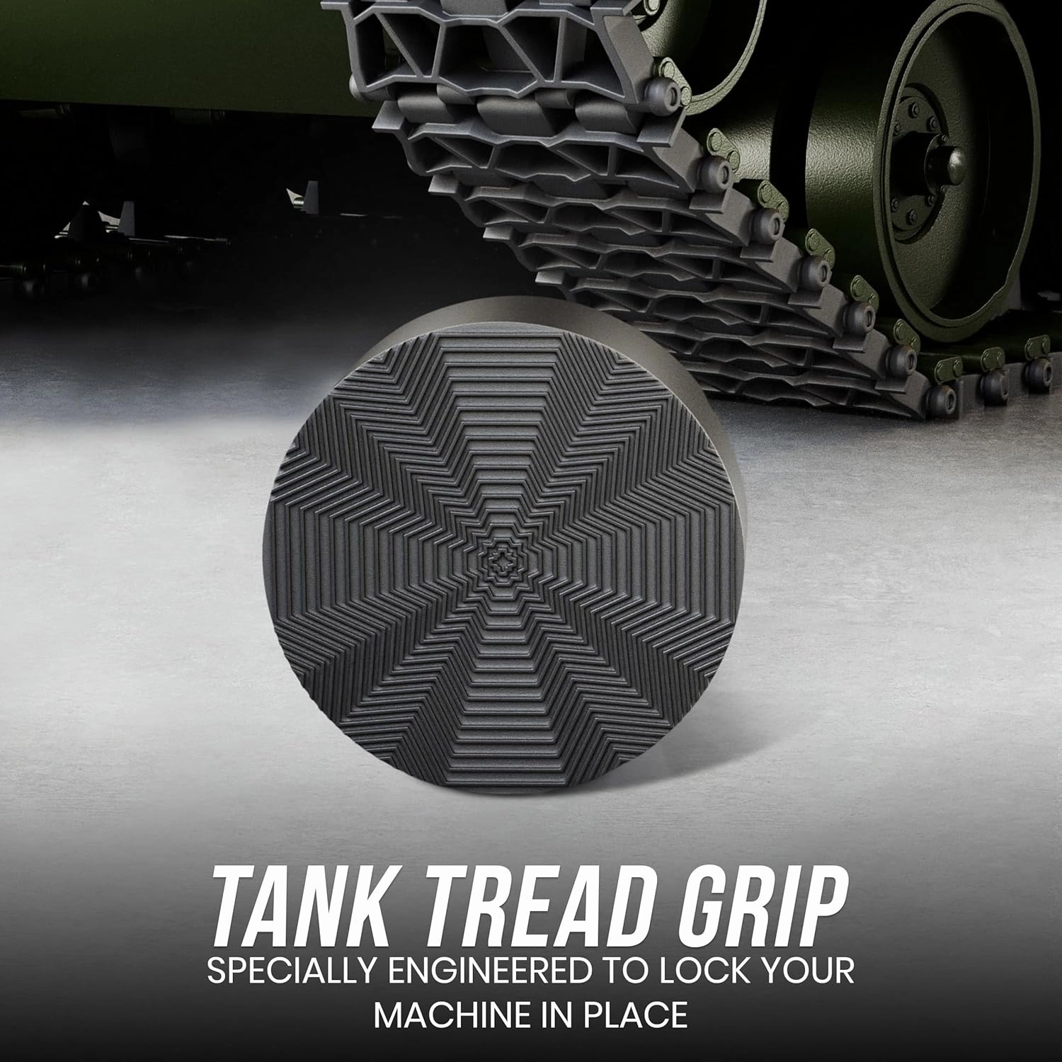 Anti Vibration Pads for Washing Machine - 4 Pads with Tank Tread Grip   Level - Washer Dryer Pedestals Fits All Machines - Noise Dampening, Protects Laundry Room Floor - Washing Machine Support