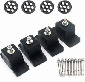 Anti Vibration Pads Rubber Conditioner Vibration Isolator for Outdoor Mini Split Ground Stand Wall Mounting Bracket Ac Condenser Shock Absorbing Pad Damping Block Air Compressor Feet isolation pads,speaker feet,vibration dampeners,
