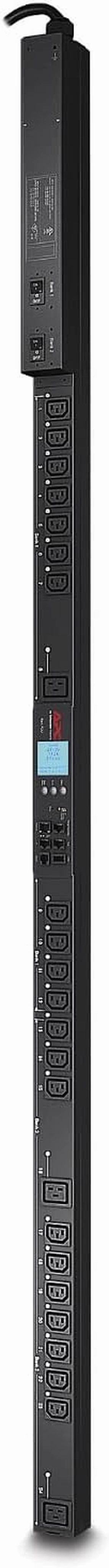 APC Rack Mount PDU, Metered-by-Outlet with Switching, 200V-240V/30A, (24) Outlets, 0U Vertical Rackmount (AP8641) rackmount gear,audio rack equipment,studio rackmounts,