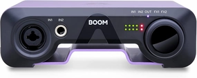 Apogee Boom USB Audio Interface For Musicians, Podcasters, and Streamers- Featuring 2 channels, Studio Microphone Pre Amp, 24bit/192kHz sample rate, hardware DSP, Headphone Amp, and Ableton Live Lite audio interface,USB interface,music recording input,