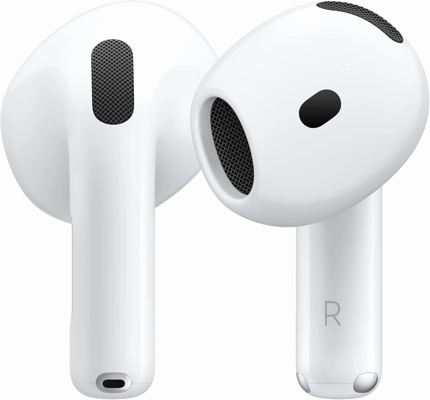 Apple AirPods 4 Wireless Earbuds, Bluetooth Headphones, Personalized Spatial Audio, Sweat and Water Resistant, USB-C Charging Case, H2 Chip, Up to 30 Hours of Battery Life, Effortless Setup for iPhone wireless earbuds,Bluetooth earphones,true wireless ster