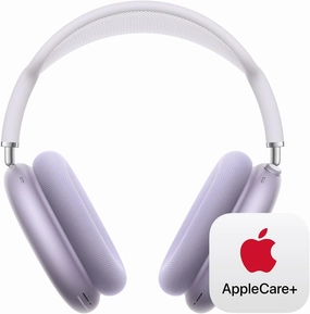 Apple AirPods Max Wireless Over-Ear Headphones, Pro-Level Active Noise Cancellation, Transparency Mode, Personalized Spatial Audio - Purple with AppleCare  (2 Years) over-ear headphones,closed back headphones,wireless studio cans,