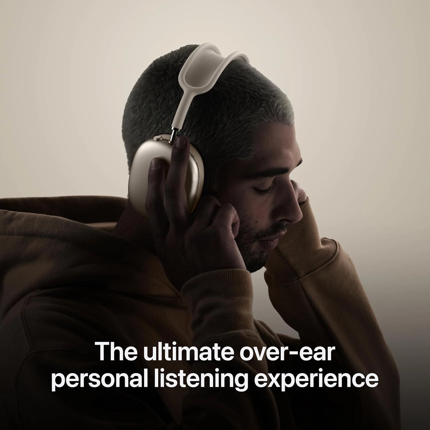 Apple AirPods Max Wireless Over-Ear Headphones, Pro-Level Active Noise Cancellation, Transparency Mode, Personalized Spatial Audio - Starlight with AppleCare  (2 Years)