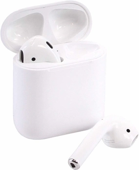 Apple Airpods Wireless Bluetooth In-Ear Headset w/ Charging Case MMEF2AM/A (Renewed) TWS earbuds,compact wireless buds,Bluetooth ear tips,