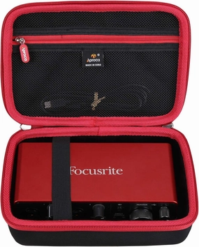 Aproca Portable Storage Case, for Focusrite Scarlett 2i2 4th Gen USB Audio Interface and Accessories (Case Only) audio interface,USB interface,music recording input,